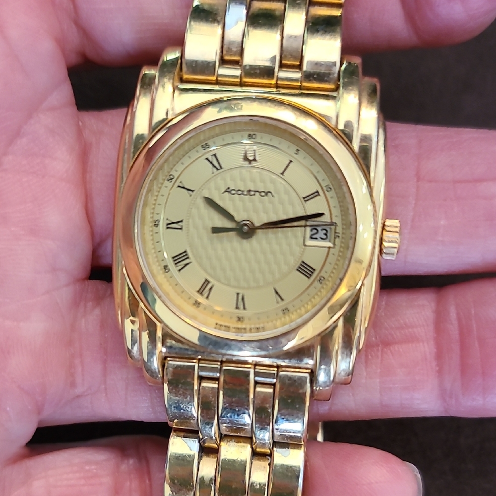 Gold Men's Bulova ACCUTRON Watch